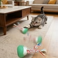 thumbnail image 4 of Automatic Moving Interactive Cat Toy with Rotating Rope - USB Rechargeable Motion Ball Toy, 3 Play Modes & Non- Base for Indoor Kittens, Adult Cats, Small & Large Dogs, 4 of 6