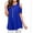 Royal Blue, variant on YouLoveIt Womens Cold Shoulder Short Sleeve Tunic Top Short Sleeve Clothing Round Neck Cold Shoulder Tee Shirt Blouse Plus Size Cold Shoulder Tee Shirt Blouse