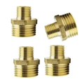 thumbnail image 1 of de 4x Conexiones de Tubería Hexagonal Conector de Montaje Doble Cabeza de Latón Accesorios Conector de Tubo Soledad Acoplamiento de latón, 1 of 8