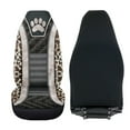 thumbnail image 4 of Uorisanigo Car Seat Covers for Front Seats Only, Universal Dog Paw Faux Leather Print Bucket Front Seat Cover Set for Auto Truck Van SUV, Car Interior Accessories, Set of 2, 4 of 7