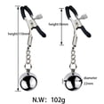 thumbnail image 5 of Pinzas de metal para labios, pinzas para pezones, pesas colgantes, juguetes sexuales masculinos, accesorios de bondage, pinzas para masaje de pezones BDSM para mujeres, 5 of 5