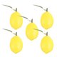 thumbnail image 5 of KAKOWELY 5 piezas de limones artificiales de frutas falsas, decoración realista de frutas, modelo de comida, decoración de limones vívidos., 5 of 5