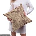 thumbnail image 5 of Ambesonne Prehistoric Art Fabric by the Yard Upholstery, Ethnic Triangle Motif, 10 Yards, Ecru Brown, 5 of 5