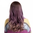 thumbnail image 2 of UTOURS Novel Gradient Purple Long Curly Woman Wig Simulation Hair Wigs + Free Wig Cap, 2 of 5