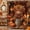 Brown, variant on Fall Shower Curtain, Autumn Rustic Farmhouse Pumpkin Sunflowers Pathway Thanksgiving Harvest Shower Curtains for Bathroom, Fall Rustic Landscape Fabric Bath Decor Set with Hooks,70X70IN