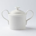 thumbnail image 1 of HAMPPLIES 1Pc Small Jar with Lid White Ceramic Cube Sugar Container for Multipurpose Storage, 1 of 8