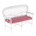 thumbnail image 4 of 1/12 casa de muñecas muebles en miniatura doble sofá silla sofá banco accesorio Rojo + blanco perfke Silla de jardín de la casa de muñecas, 4 of 9