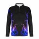 thumbnail image 4 of Blusa y camisa de manga larga con cuello vuelto para hombre, jersey con solapa a cuadros, a rayas y cremallera, manga corta, deportiva, de manga corta, con solapa, blusa de poliéster para hombre, 4 of 5