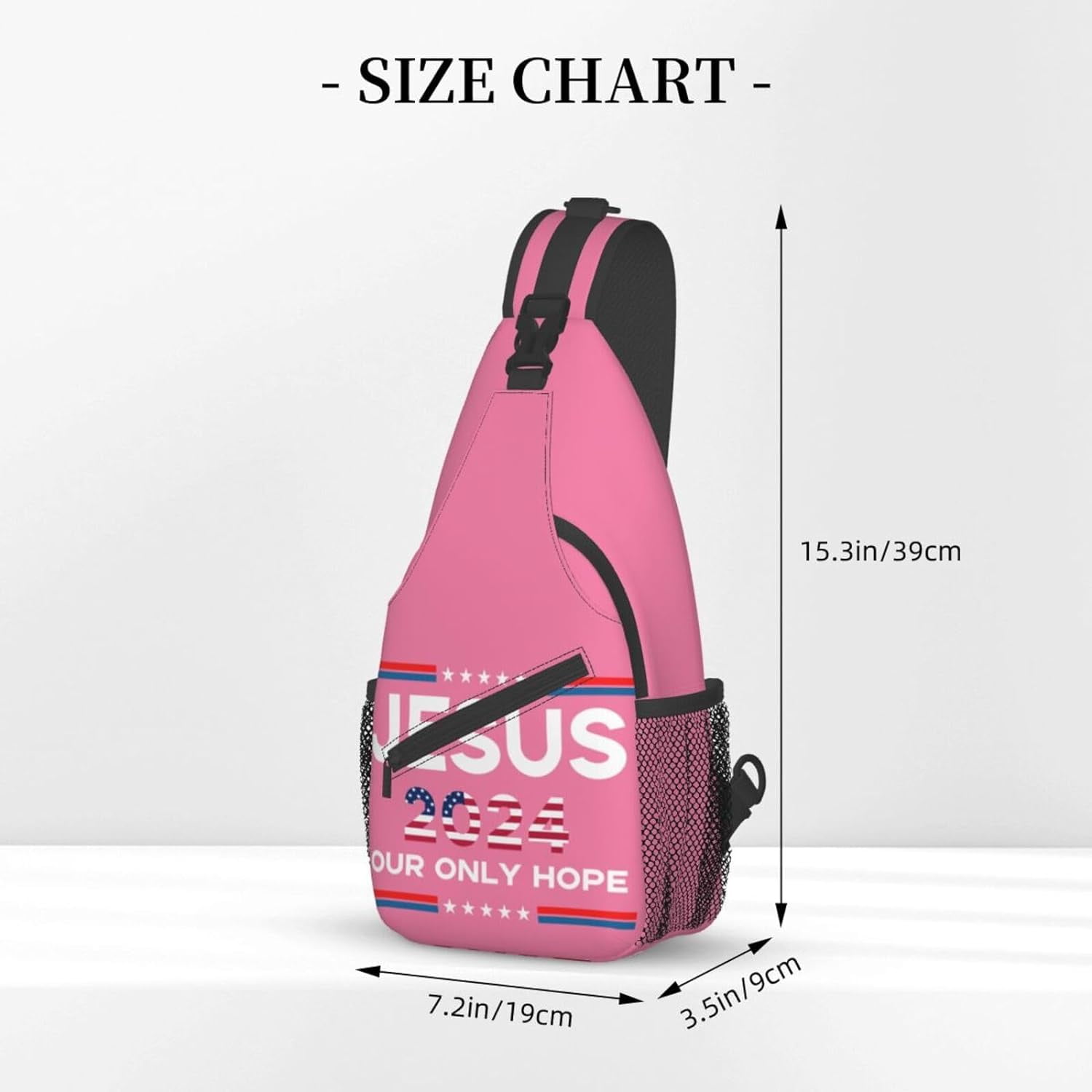 Jesus 2024 Our Only Hope Sling Bag Crossbody Hiking Travel Chest Bags Backpack Shoulder Daypack for Women Men