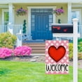 thumbnail image 3 of Valentines Day Garden Flag 12×18 Inch Double Sided Valentine Love Heart Welcome Flag for Outside Yard Anniversary Wedding Farmhouse Decoration DF172, 3 of 6