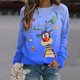 thumbnail image 1 of Pntutb Mujeres Otoño e Invierno Casual Navidad Impreso Cuello Redondo Manga Larga Jersey Blusa Sudadera tops Pntutb Pntutb-722, 1 of 5
