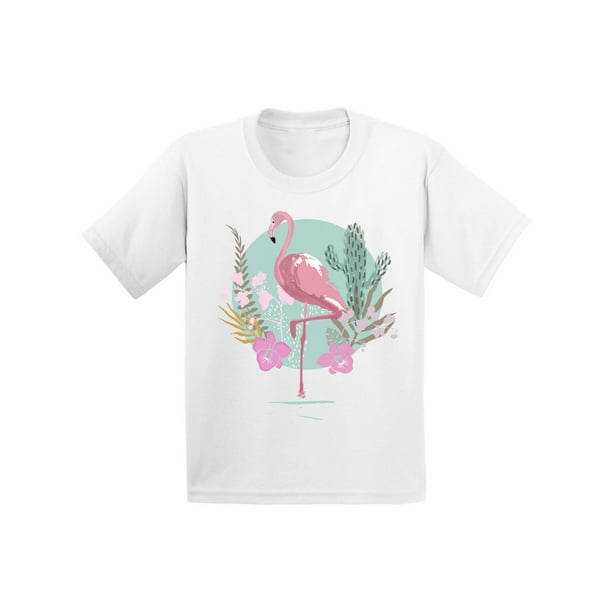 Awkward Styles - Awkward Styles Pink Floral Flamingo Youth Shirt Cute ...