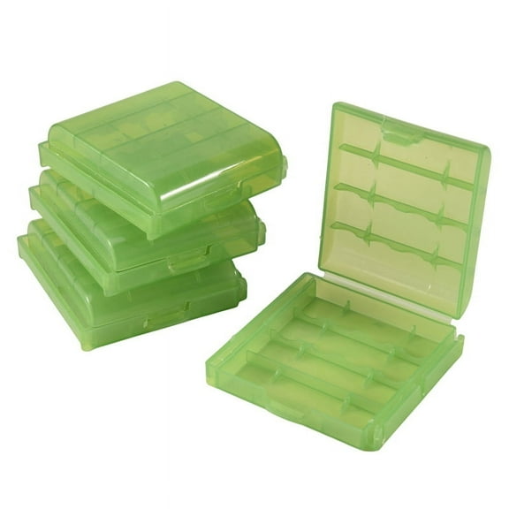 4 pcs of battery hard case.-Green