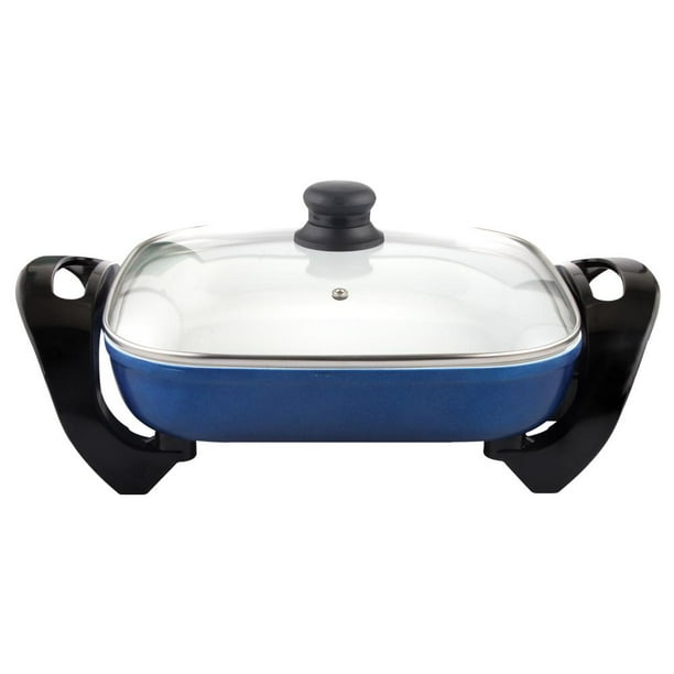 Cookinex ED755B 12 Inch Electric Skillet, Blue