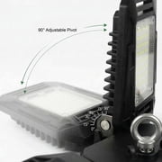 MaxLite LED Garage Light with Adjustable Panels, 54W 120V, E26 Base, Screw-in, for Garage, Workshop, Basement, Warehouse, Black