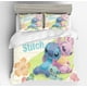 thumbnail image 4 of Disney-Juego de funda de edredón con patrón 3D de Lilo & Stitch, funda de almohada, juego de cama individual, doble, doble, completa, tamaño Queen y King, decoración de dormitorio, 4 of 4