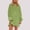 Green, variant on Zedker Dresses for Women Oversized Long Sleeve Patchwork Sweatshirt Dress Crewneck Tunic Sweatshirts Fall Loose Pullover Top Plus Size Green L