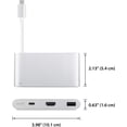 thumbnail image 7 of Moshi USB-C Multiport Adapter (HDMI, USB C, USB) - Silver, 7 of 7