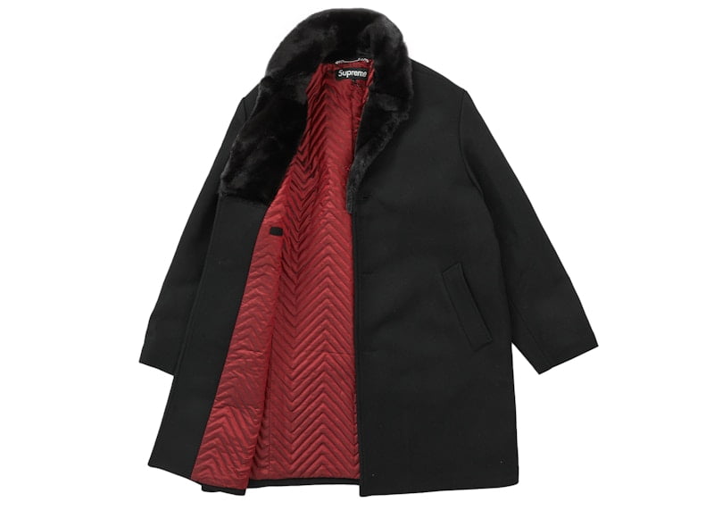 ジャケット・アウター Supreme Fur Collar Car Coat L Supreme Fur Collar Car Coat (FW22) - $498
