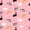 Pink 02, variant on Manfei Watercolor Sleeping Kitten Twin Fitted Sheet, Cute Cat Art Bedding, Cream Pink Green, 2 Pieces, 1 Fitted Sheet and 1 Pillowcase