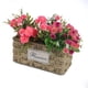 thumbnail image 5 of Cateissary Cesta cuadrada de mimbre tejida para flores, maceta trenzada de mimbre, contenedor, decoración para el hogar Jardín y Patio, 5 of 6