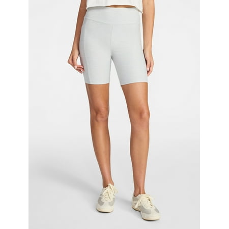 No Boundaries High-Rise Biker Shorts with Phone Pocket, 7” Inseam, Women's XXS-XXL