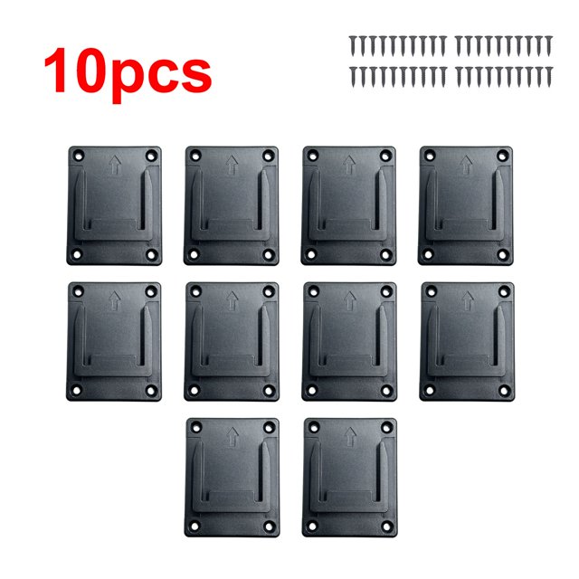 10Pzas Soportes de Herramientas Soportes de Batería Montaje para Ma*kita&Bos*ch Herramienta de Taladro de Batería de 18V con y 20/40 Tornillos para Herramienta Eléctrica (sin Batería)