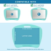 LapGear Lap Desk with Cushion and Ventilation, Fits 15.6 Laptop, Aqua Sky