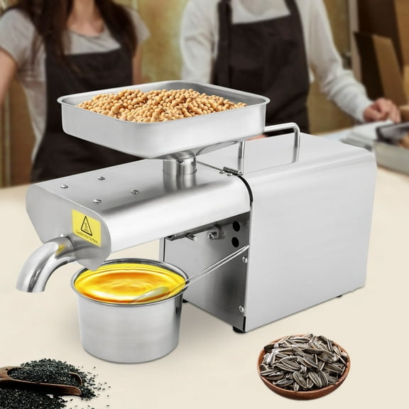 Automatic Electric Oil Press Machine Hot & Cold Electric Oil Press Machine 110V