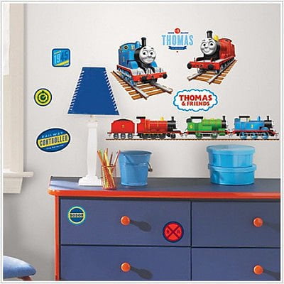 - THOMAS THE TANK ENGINE wall stickers 33 decals trains room decor James Percy +, Dimensions: 4 sheets of 10 x 18 By Sticker Hot