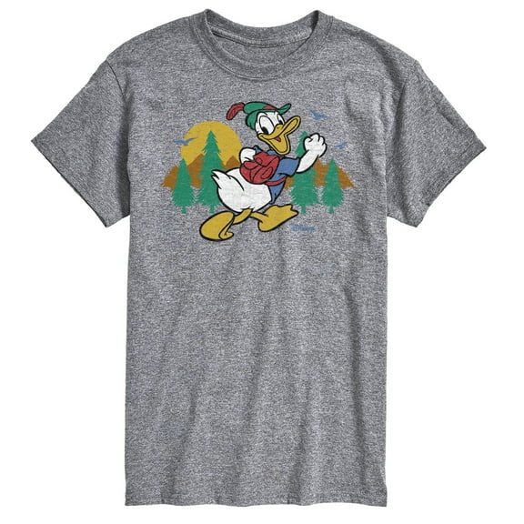 Disney - Mickey & Friends - Donald Duck Happily Going on a Hike - Men's Short Sleeve Graphic T-Shirt