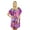 Purple, variant on Bimba Women Polyester Kaftan Beach Cover Up Short Floral Caftan