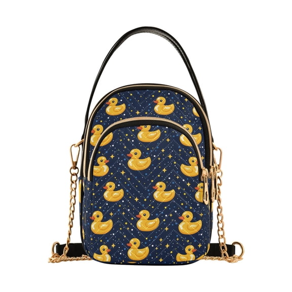 Small Crossbody Bags for Women Duck Cute Cell Phone Wallet Multi Zipper Pockets Purse Handbag