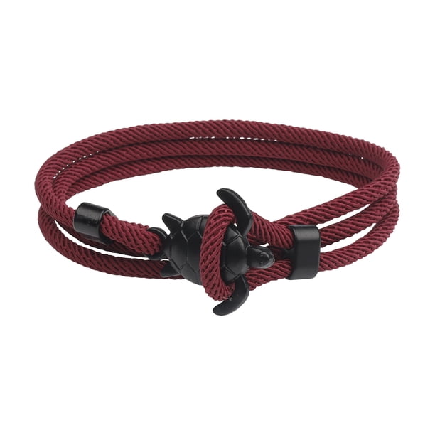 Pulseras para mujer, regalos para mujer, serie Milan Line, pulsera de tortuga para pareja, pulsera de hombre con correa de mano roja