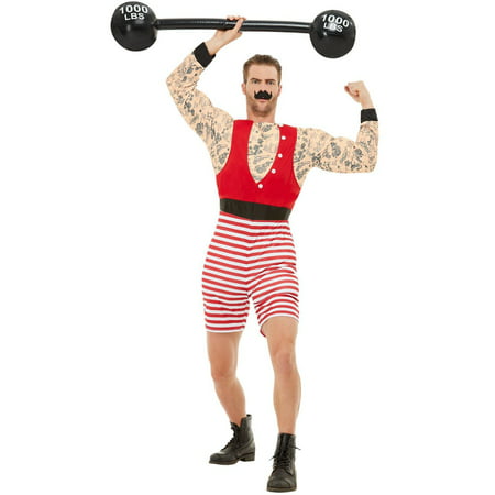 Men's Vintage Circus Carnival Strongman Deluxe Costume Large