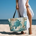 thumbnail image 6 of Naloa Watercolor Sea Turtle Large Capacity Beach Bag, Waterproof Sandproof Beach Swim Pool Bag Tote Bag for Women, 6 of 7