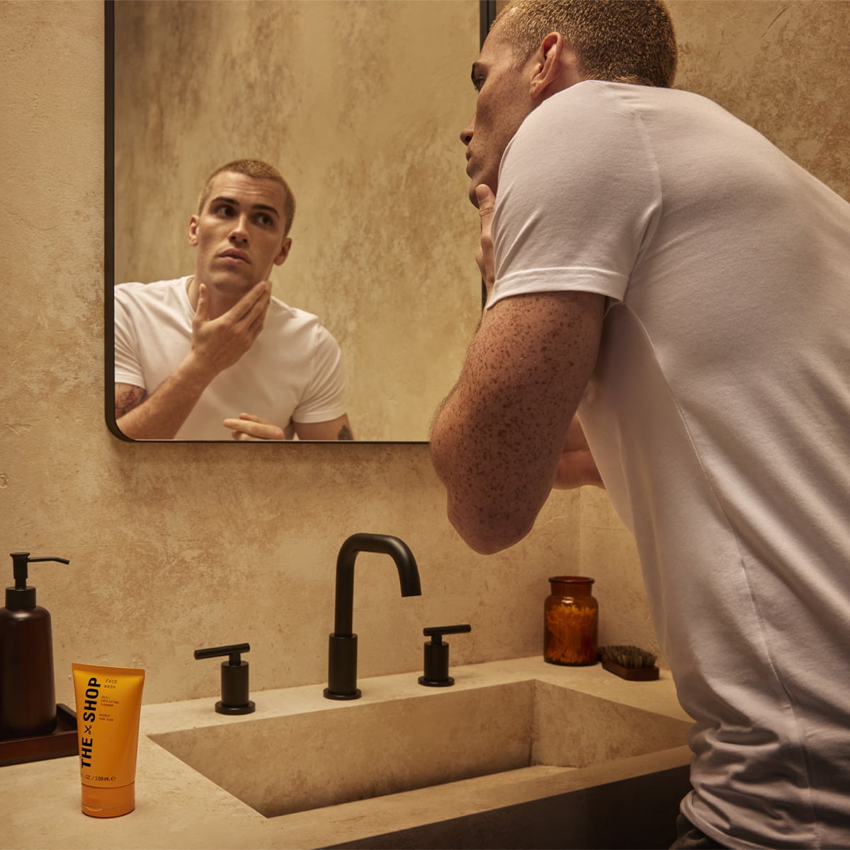The Shop Face Wash Daily Exfoliating Cleanser for Men, All Skin Types 4 fl oz