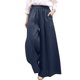 thumbnail image 1 of Gibobby pantalones de vestir mujer Pantalones largos de pierna ancha informales sueltos ligeros de cintura alta elásticos para mujer con bolsillo (Azul marino, S), 1 of 5