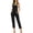 Black, variant on Bib Overalls for Women Fashion Jean Jumpsuit Adjustable Strap Coveralls