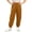 K51 Khaki, variant on Children Girls Cargo Pants Elastic Waistband Solid Color Loose Fit Comfort Casual Trousers Dark Blue Size 8-9 Years