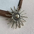thumbnail image 4 of This elegant and stylish French vintage sunflower brooch is perfect as a corsage or jacket pin., 4 of 5