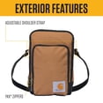 thumbnail image 2 of Bandolera Carhartt duradera con cremallera para hombre y mujer, color marrón, 2 of 7