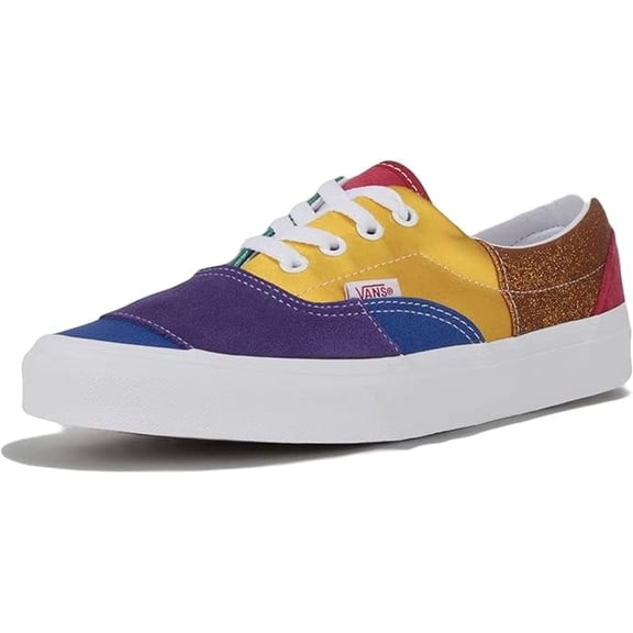 Men's Size 9.5 - Vans Authentic Era (Pride) Patchwork VN0A54F144B Multi-Color