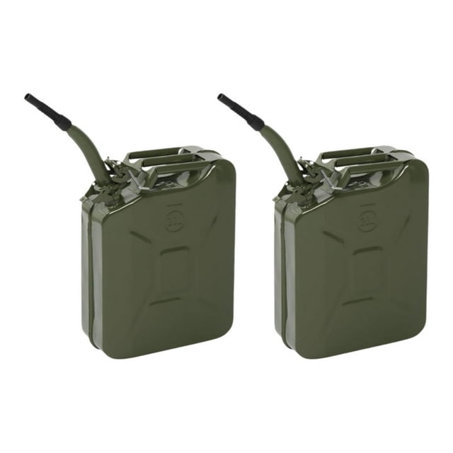 2 piezas Tank de combustible Auto Combustible Can Multipurpose Portable de 20 litros Combustible Can Jerry Can For Motorcycle ATV UTV Trucks Boating