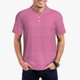 thumbnail image 3 of Rocae Gingham for Men's Short Sleeve Polo Shirt, Quick Drying Performance Moisture Wicking Sports Men's Golf Shirt X-Large, 3 of 9