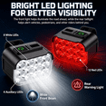 thumbnail image 4 of NIUTA® Bike Lights for Night Riding, USB-C Rechargeable Bike Lights Front and Back Set, Super Bright Bicycle Light Set with Battery Display, 6+4 Modes, Water-Resistant Cycling Lights for Road, MTB &, 4 of 7