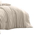 thumbnail image 4 of Veria 4 Piece Queen Comforter Set with Deep Stitching The Urban Port, Beige- Saltoro Sherpi, 4 of 5