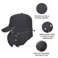 thumbnail image 4 of Trooper Hat,iClover Imperialstation Waterproof & Windproof Aviator Caps with [Chin Strap] [Ear Flaps], Winter Warm Baseball Hat for Women Men Outdoor Activities Hunting Sking Skating Hilking Dark Gray, 4 of 9