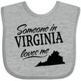 thumbnail image 3 of Inktastic Someone in Virginia Loves Me Boys or Girls Baby Bib, 3 of 4