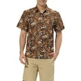thumbnail image 1 of INSPIRE CHIC Men's Animal Print Short Sleeves Casual Summer Printed Shirts S Tiger Print, 1 of 6